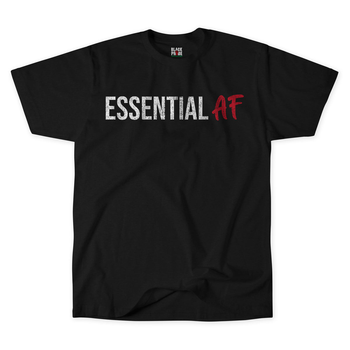Essential AF Tshirt Black Pride Tees